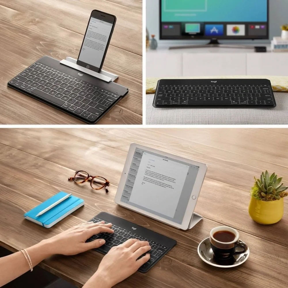 Logitech Keys-To-Go Ultra Portable Keyboard for iPad - Black